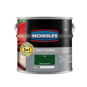 NOBILES Farba Dach i Rynna 10L zielony mchowy
