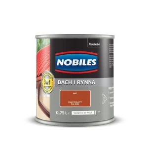 NOBILES Farba Dach i Rynna 0,75L brąz ceglasty RAL 8004