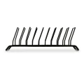 TADAR Stojak na pokrywki lub talerze Slim 28 x 9 x 9 cm czarny