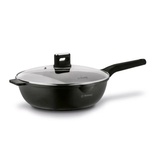 STARKE PRO Patelnia WOK na indukcję z pokrywką Yasai 32 cm