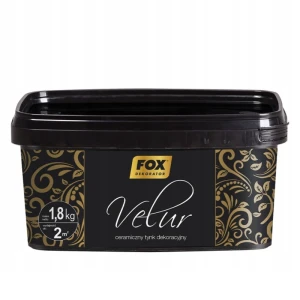 FOX Dekorator Velur 0006 Beż Tynk Dekoracyjny Efekt Weluru 1,8 kg