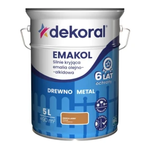 Dekoral emalia EMAKOL STRONG Orzech Jasny 5L
