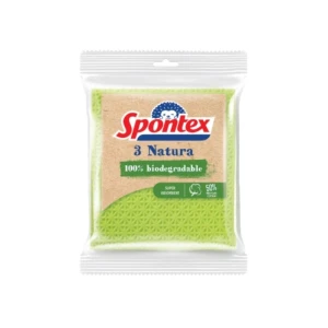 SPONTEX Ściereczki gąbczaste Natura 3 szt. uniwersalne super chłonne