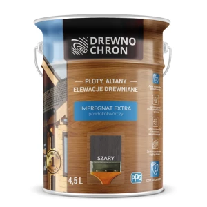 Drewnochron Impregnat Extra Powłokotwórczy Szary 4,5l