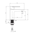 DEANTE Bateria umywalkowa ALPINIA chrom BGA_020M