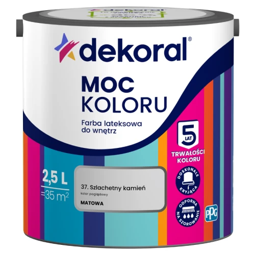 Dekoral farba lateksowa Moc koloru szlachetny kamień 2,5 l