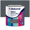 Dekoral farba lateksowa Moc koloru Ciemny popielaty 2,5 l