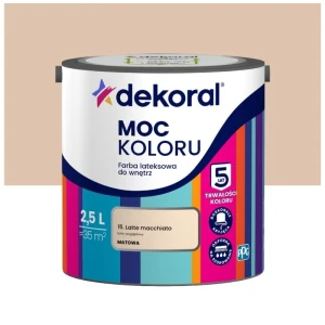 Dekoral farba lateksowa Moc koloru Latte macchiato 2,5 l
