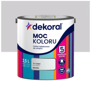 Dekoral farba lateksowa Moc koloru Gołębi 2,5 l
