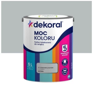 Dekoral farba lateksowa Moc koloru szlachetny kamień 5L