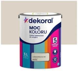 Dekoral farba lateksowa Moc koloru Minimalistyczny beż 5L