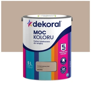Dekoral farba lateksowa Moc koloru Karmelowy Beż 5L