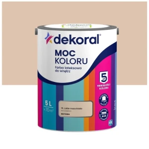 Dekoral farba lateksowa Moc koloru Latte macchiato 5L