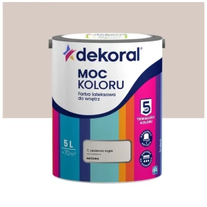 Dekoral farba lateksowa Moc koloru Jesienna Mgła 5L