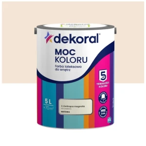 Dekoral farba lateksowa Moc koloru Kwitnąca magnolia 5L