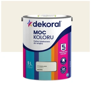 Dekoral farba lateksowa Moc koloru Kwiat wiśni 5L