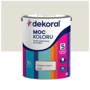 Dekoral farba lateksowa Moc koloru Delikatny pergamin 5L