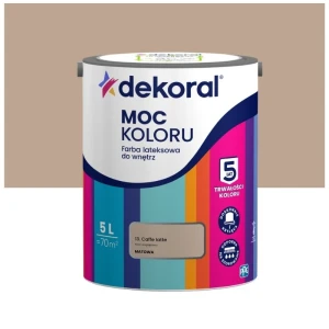 Dekoral farba lateksowa Moc koloru Cafe Latte 5L