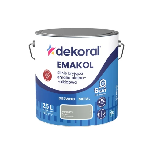 Dekoral Emakol Strong popielaty połysk 2,5 l