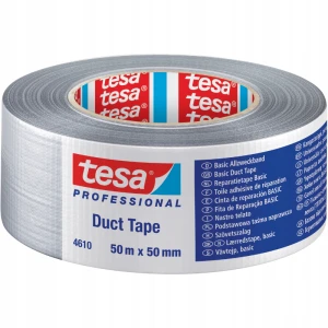 Tesa Taśma naprawcza Basic srebrna 50 mm x 50 m
