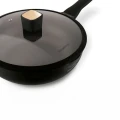 KonigHOFFER Patelnia WOK na indukcję z pokrywką Black Rose 30 cm