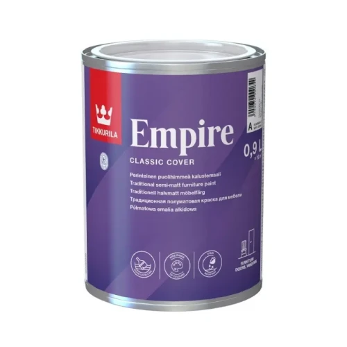 Tikkurila Empire półmatowa emalia do drewna i metalu Baza A 0,9 L