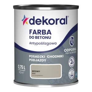 Dekoral Akrylit B farba antypoślizgowa do betonu beżowa 0,75 l