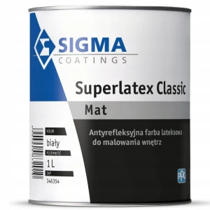 Sigma farba lateksowa Superlatex Classic Mat baza LN 1 l