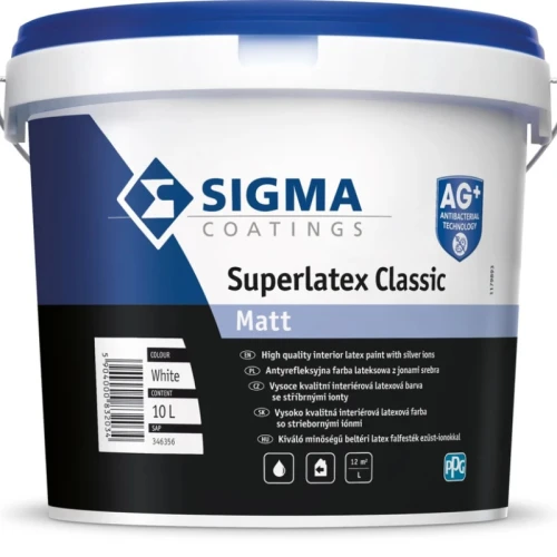 Sigma farba lateksowa Superlatex Classic Mat baza LN 10 L