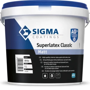 Sigma farba lateksowa Superlatex Classic Mat baza LN 5 l