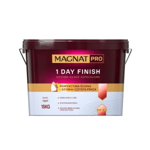 MAGNAT PRO 1 DAY FINISH Gotowa gładź szpachlowa 18 kg biała