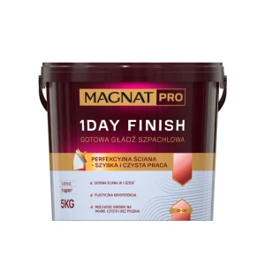 MAGNAT PRO 1 DAY FINISH Gotowa gładź szpachlowa 5 kg biała