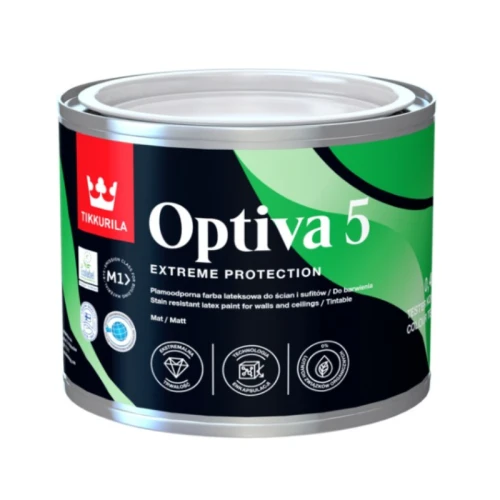 TIKKURILA Tester Optiva Matt 5 Biała 0,45L baza C