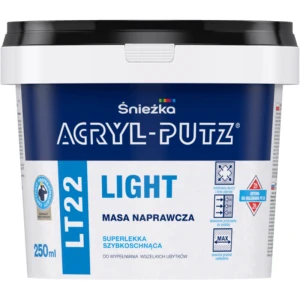 ŚNIEŻKA Acryl Putz Light masa naprawcza 0,25L