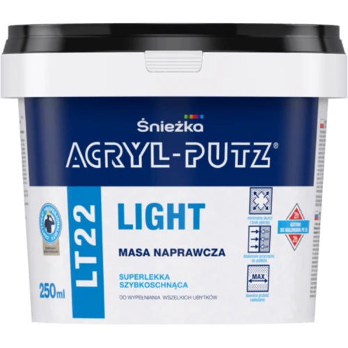 ŚNIEŻKA Acryl Putz Light masa naprawcza 0,25L