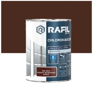 RAFIL Chlorokauczuk RAL 8016 brązowy mahoniowy połysk 5L