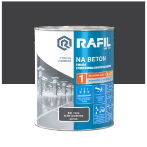 RAFIL Na beton zestaw emalia epoksydowa szary grafitowy RAL7024 2,1L