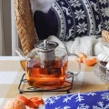 KonigHOFFER Dzbanek szklany z zaparzaczem stalowym Medea 1,2L