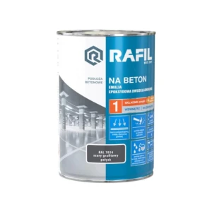 RAFIL Na Beton Emalia epoksydowa składnik 1 szary grafitowy RAL 7024 0,63L