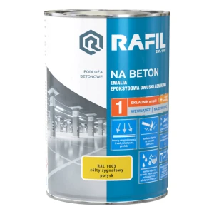 RAFIL Na Beton Emalia epoksydowa składnik 1 żółty sygnałowy RAL 1003 0,63L