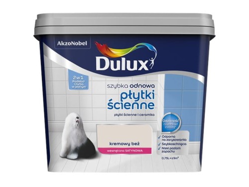 DULUX szybka odnowa Płytki ścienne Kremowy beż 0,75l