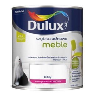 Farba Dulux Szybka Odnowa Meble 0,75l Biały