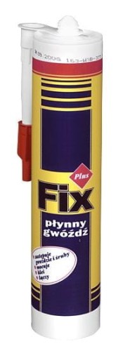 Tytan klej plus fix "płynny gwóźdź" biały 400g