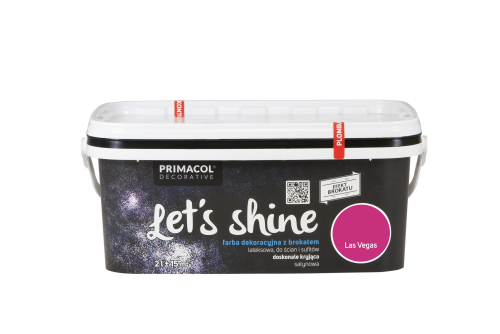 PRIMACOL DECORATIVE Farba Let's shine 2 l Las Vegas - Farba z brokatem