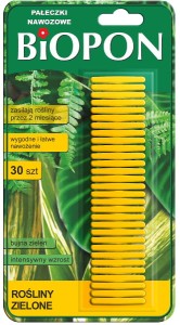 BIOPON Pałeczki nawozowe do roślin zielonych 30 szt.