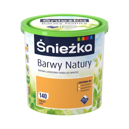 FARBA ŚNIEŻKA LATEKSOWA BARWY NATURY GORĄCE LATO 5L 