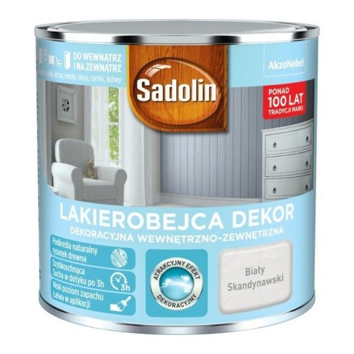 SADOLIN LAKIEROBEJCA DEKOR BIAŁY SKANDYNAWSKI 2,5l
