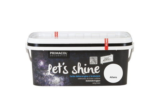 PRIMACOL DECORATIVE Farba Let's shine 2 l Athens - Farba z brokatem