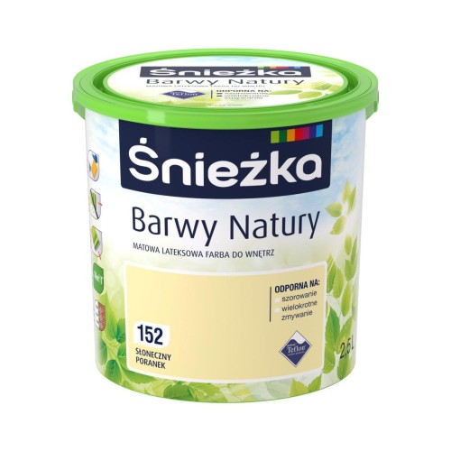 FARBA ŚNIEŻKA LATEKSOWA BARWY NATURY SŁONECZNY PORANEK 5L
