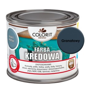 Colorit Farba Kredowa Do Drewna Granatowy 375Ml